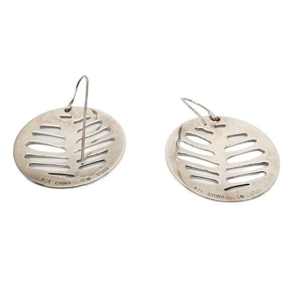 Robert Lee Morris Sterling Silver Modern Round Disc Earrings #17546 - Picture 6 of 9